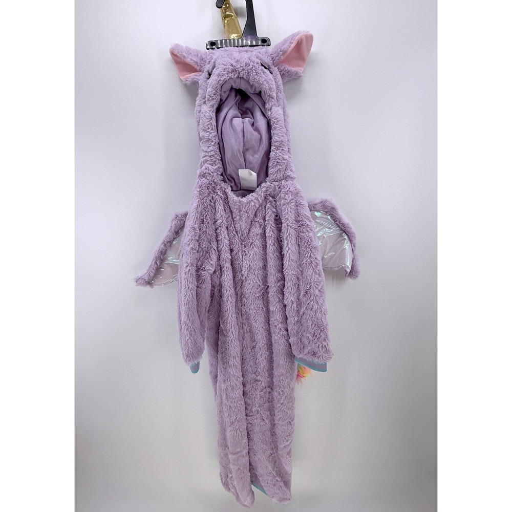 Hyde and EEK Toddler Unicorn Faux Fur Costume Jumpsuit 2T-3T Wings Purple